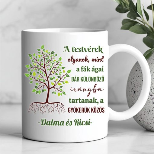 A fák ágai - bögre testvérnek